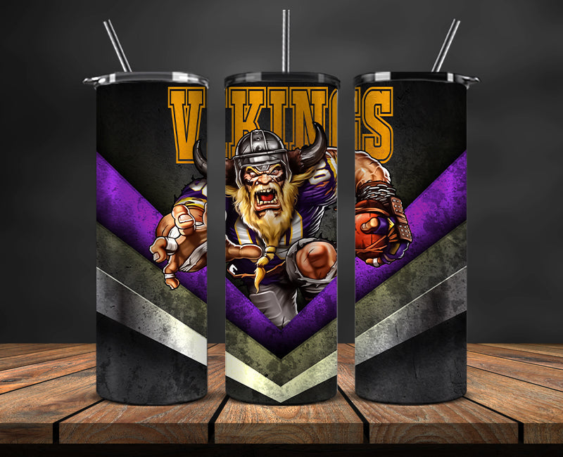 Minnesota Vikings Tumbler, Vikings Logo Tumbler ,NFL Season 2025, Design 31