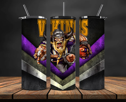 Minnesota Vikings Tumbler, Vikings Logo Tumbler ,NFL Season 2025, Design 31