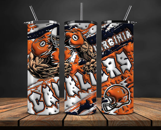 Football Mascot Colleges 3D Tumbler Skinny , Football Tumbler Png ,Nfl Tumbler Wrap 31