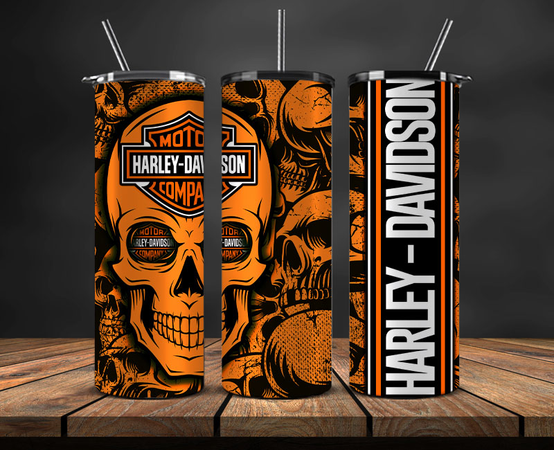 Harley Skinny Tumbler Png, Motor Harley Digital Tumbler Wrap, Harley Tumbler Wrap 31