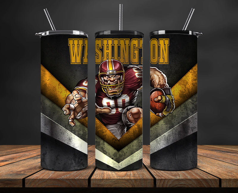 Washington Commanders Tumbler, Washington Logo Tumbler ,NFL Season 2025, Design 32