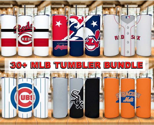 Bundle MLB  Logo Tumbler Wrap, Bundle Sport Tumbler 32