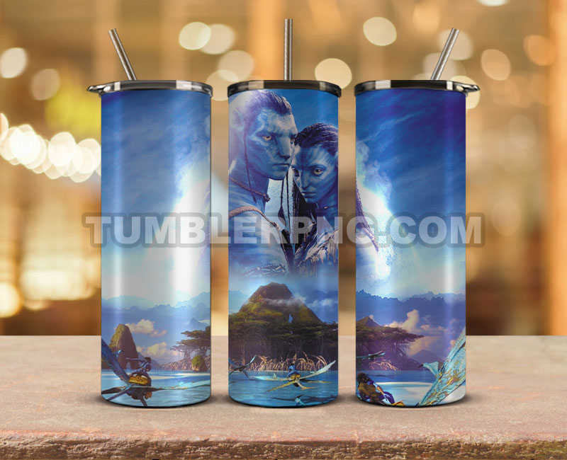 Avatar Tumbler Wrap,Avatar 20oz Tumbler Movies, Skinny Tumbler 20oz, Avatar 2 Png,The Way of Water Png, Trending Tumbler Wrap 32