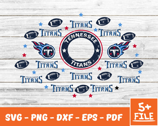 Tennessee Titans Full Wrap Template Svg, Cup Wrap Coffee 32