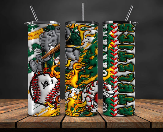 Oakland Athletics Tumbler Wrap, Mlb Tumbler  Mlb Logo Tumbler Png 33