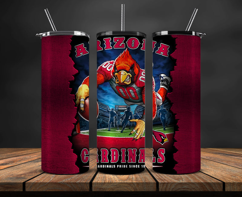 Arizona Cardinals Tumbler, Cardinals Logo Tumbler ,NFL Season 2025, Design 33