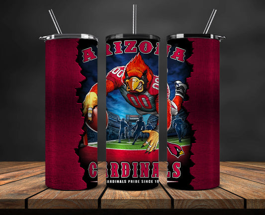 Arizona Cardinals Tumbler, Cardinals Logo Tumbler ,NFL Season 2025, Design 33