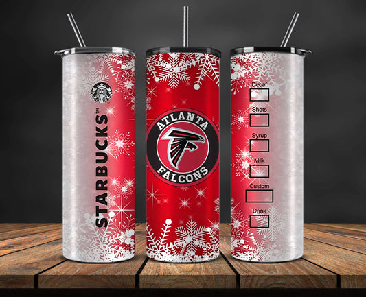 Atlanta Falcons Christmas Tumbler Png,NFL Merry Christmas Png, NFL Christmas Tumbler Wrap 34