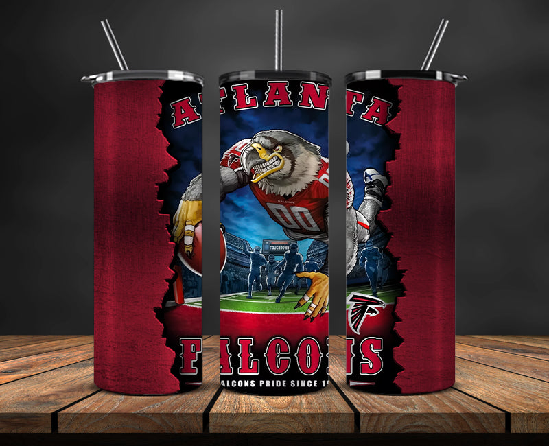 Atlanta Falcons Tumbler, Falcons Logo Tumbler ,NFL Season 2025, Design 34