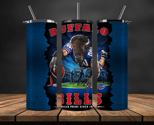 Buffalo Bills Tumbler, Bills Logo Tumbler ,NFL Season 2025, Design 36