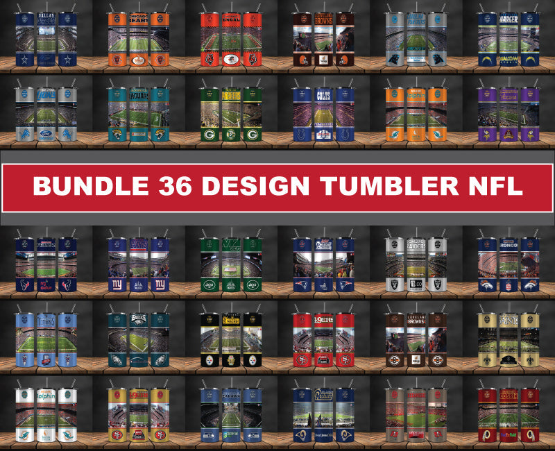 Nfl Stadiums Tumbler Wraps Bundle, ,Nfl Stadiums Tumbler Wrap 37