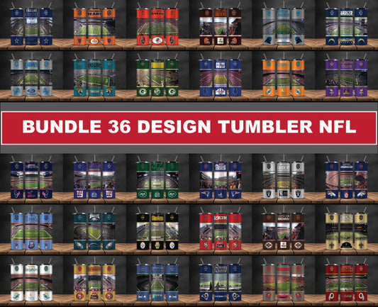 Nfl Stadiums Tumbler Wraps Bundle, ,Nfl Stadiums Tumbler Wrap 37