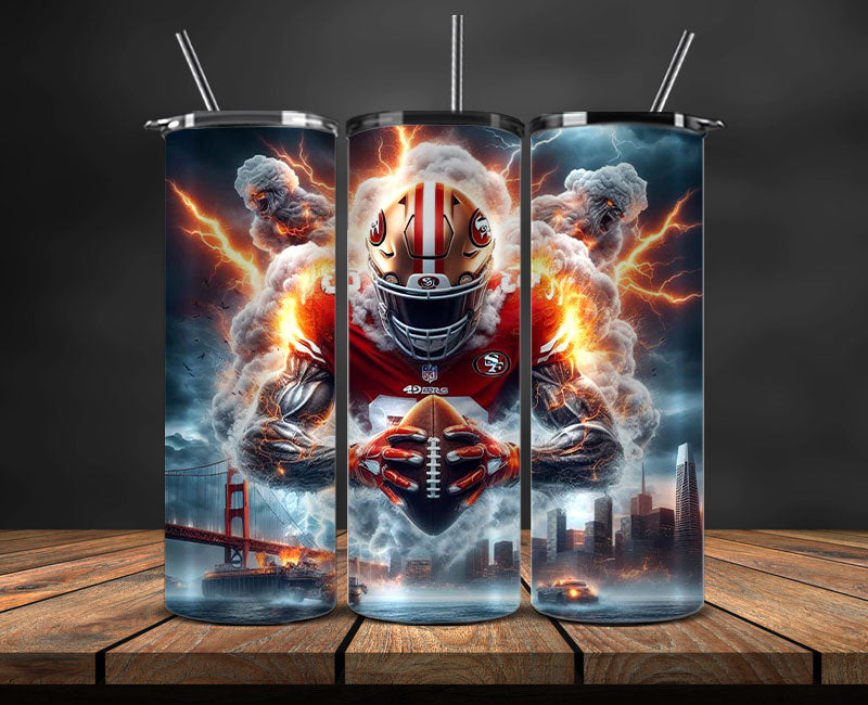 San Francisco 49ers Tumbler Wrap, American Football Tumbler PNG -37