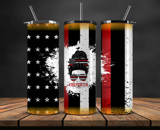 Firefighter Tumbler Wrap , Fire Rescue Fireman 37