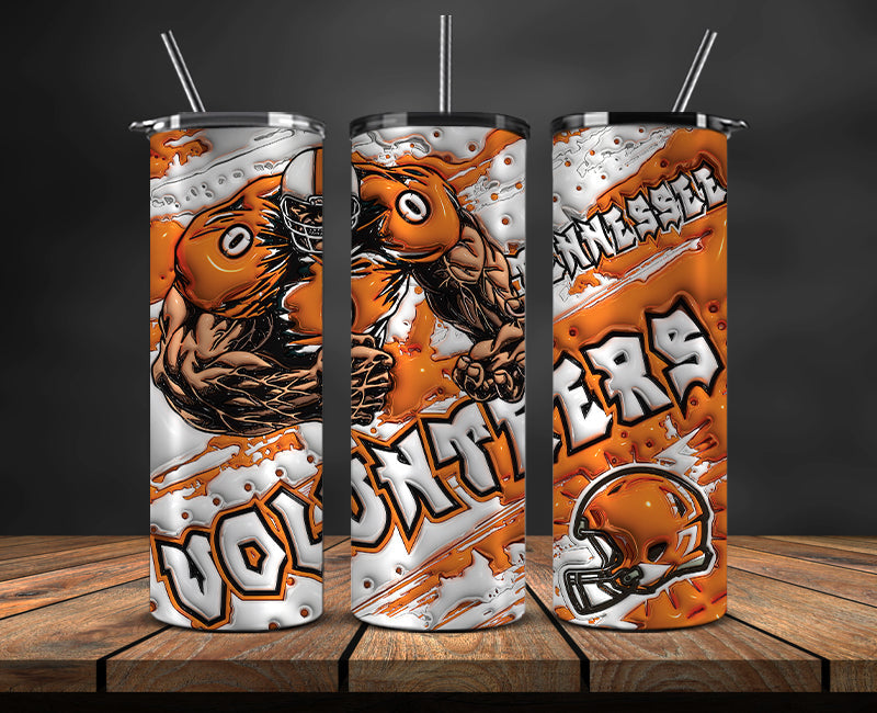 Football Mascot Colleges 3D Tumbler Skinny , Football Tumbler Png ,Nfl Tumbler Wrap 39