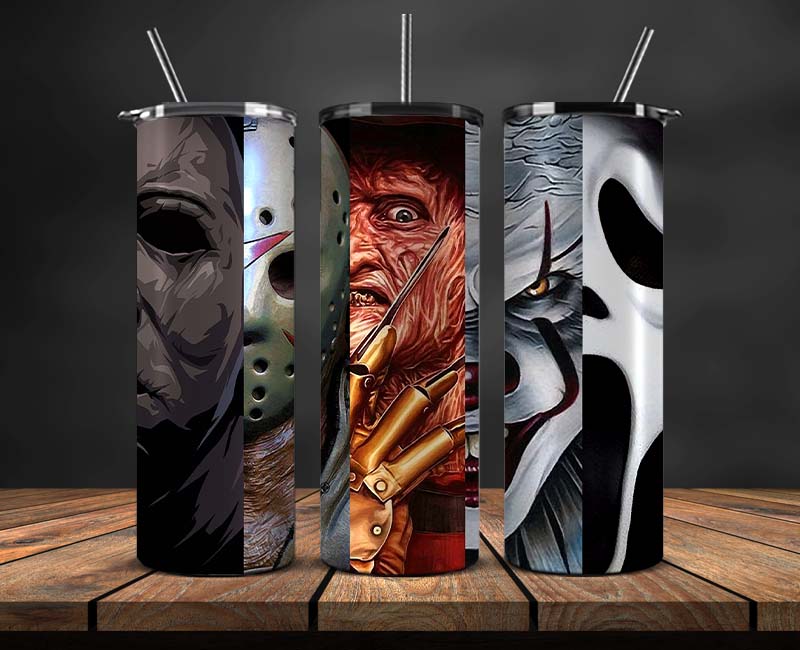 Horror Movies Tumbler Wrap ,Halloween Tumbler Wrap 40