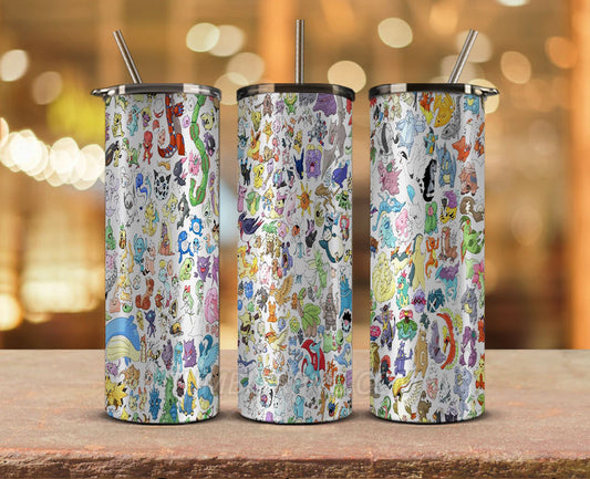 20oz Cartoon Tumbler Png , Tumbler 20oz Designs , Cartoon Tumbler Wrap 40