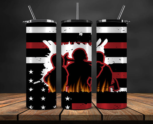 Firefighter Tumbler Wrap , Fire Rescue Fireman 40