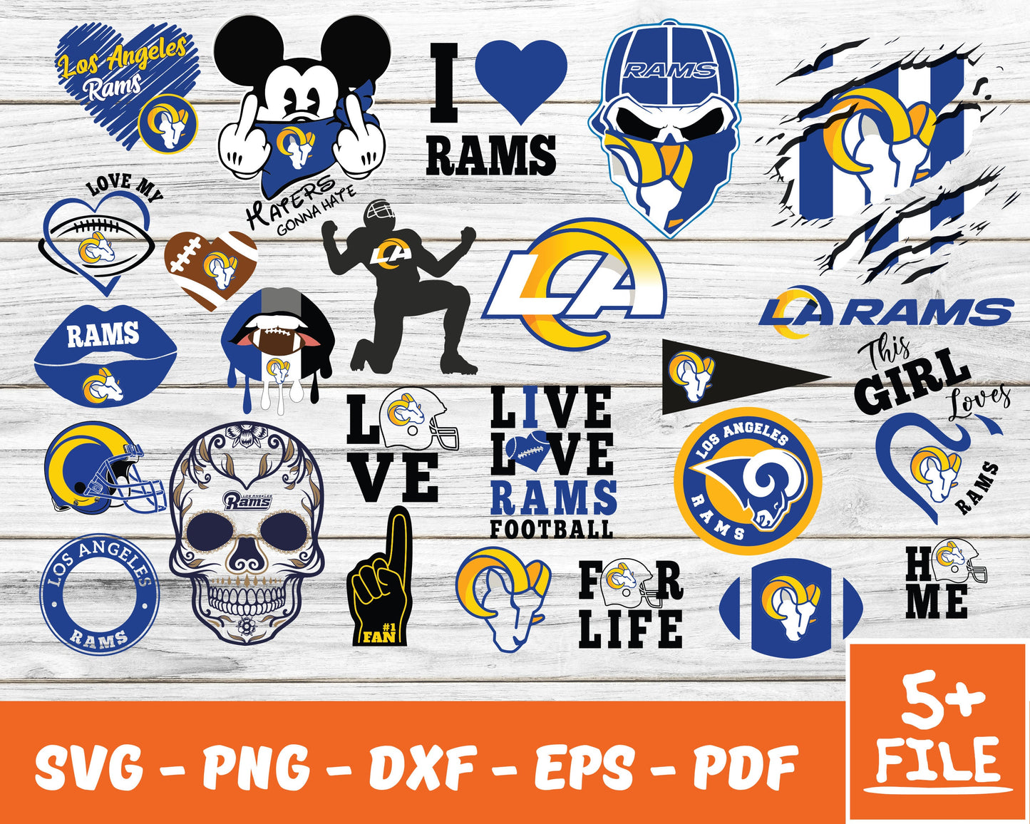 Los Angeles Rams Svg , Football Team Svg 41