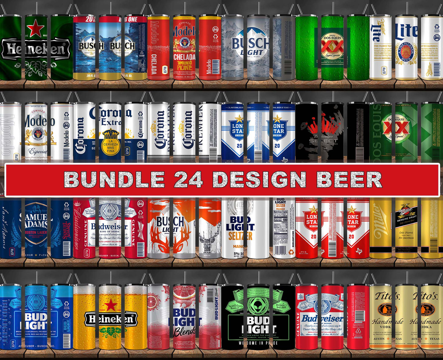 24 Design Beer Bundle 20oz Designs ,Beer Tumbler Design , Beer Digital Wrap Design, Drink Tumbler Wrap 42