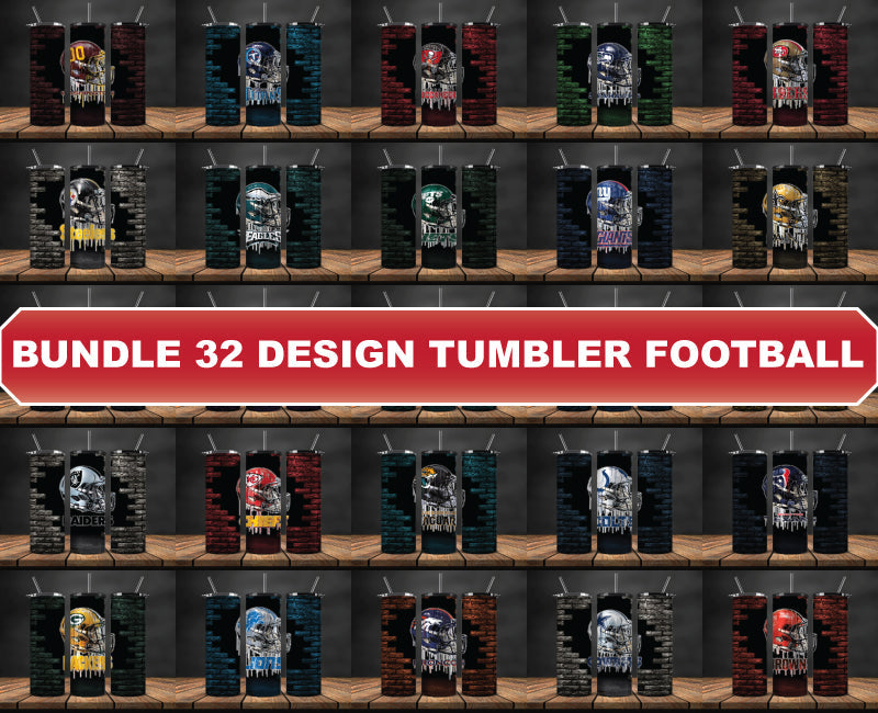 Bundle NFL Logo Tumbler Wrap, Bundle Sport Tumbler 42