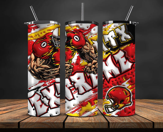 Football Mascot Colleges 3D Tumbler Skinny , Football Tumbler Png ,Nfl Tumbler Wrap 42