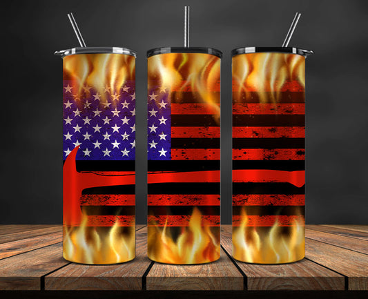 Firefighter Tumbler Wrap , Fire Rescue Fireman 43