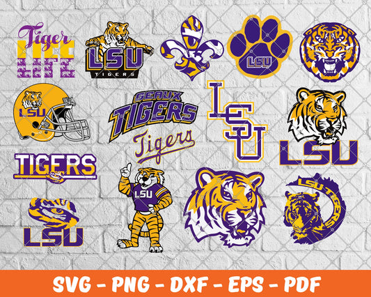 LSU Bundle Svg, Football Svg ,Sport Svg, Sport Bundle Svg 45