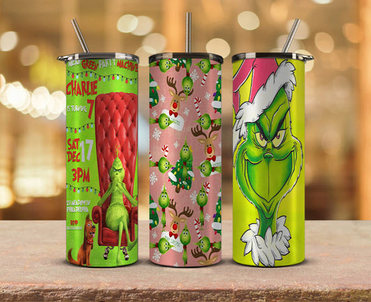 20oz Tumbler Png,Christmas Tumbler Design, 20 Oz Tumbler Sublimations,Grinch Tumbler 20oz Bundle, Christmas Tumbler PNG, Christmas Tumbler 46