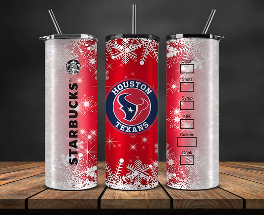Houston Texans Christmas Tumbler Png,NFL Merry Christmas Png, NFL Christmas Tumbler Wrap 46