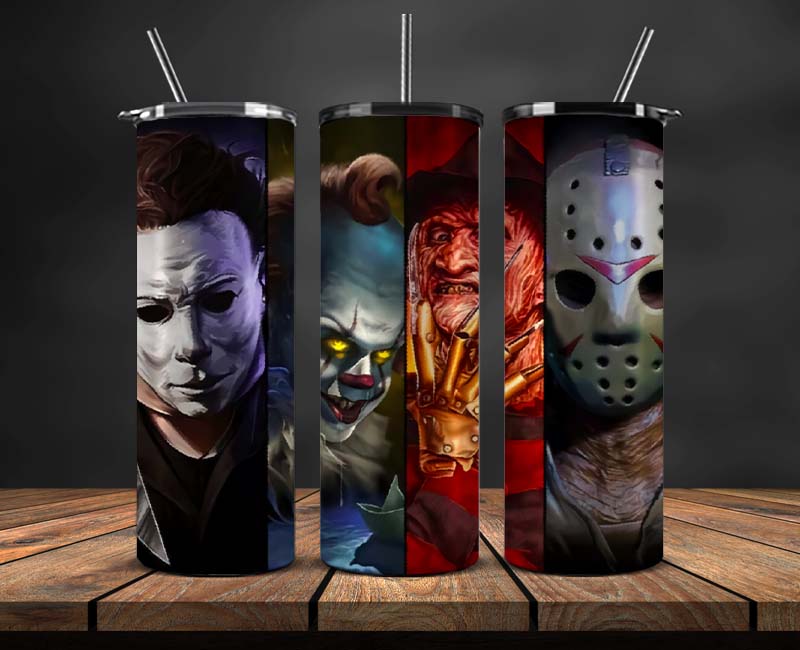 Horror Movies Tumbler Wrap ,Halloween Tumbler Wrap 47