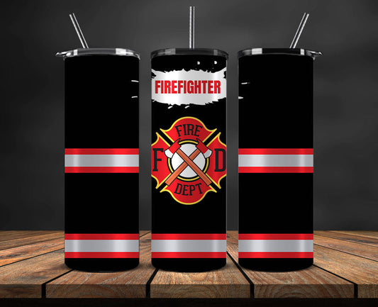 Firefighter Tumbler Wrap , Fire Rescue Fireman 48