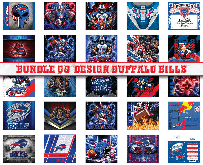 Buffalo Bills Tumbler Wrap , Football Tumbler Png ,32 Team Sport png 04