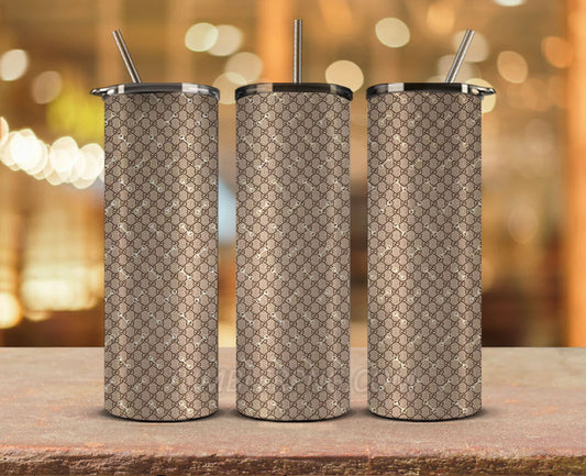 Luxury Designer Tumbler Design,Skinny Tumbler 20oz ,Digital Luxury Fashion 20oz Tumbler Wrap,Tumbler Logo Brand 04