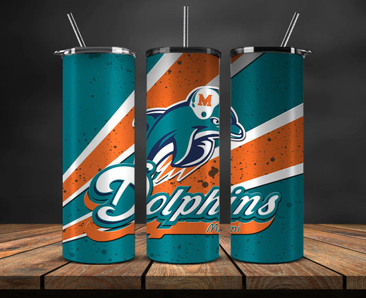 Team Dolphins Sports Tumbler , Football Tumbler Wrap 50