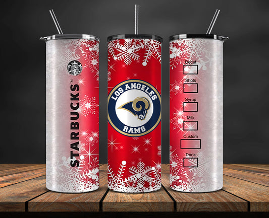 Los Angeles Rams Christmas Tumbler Png,NFL Merry Christmas Png, NFL Christmas Tumbler Wrap 51