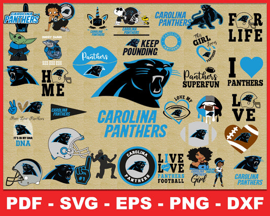 Carolina Panthers Svg , Football Team Svg 55
