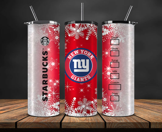 New York Giants Christmas Tumbler Png,NFL Merry Christmas Png, NFL Christmas Tumbler Wrap 56