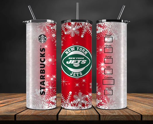 New York Jets Christmas Tumbler Png,NFL Merry Christmas Png, NFL Christmas Tumbler Wrap 57