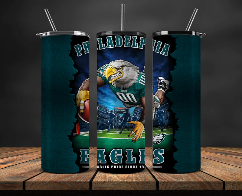 Philadelphia Eagles Tumbler, Eagles Logo Tumbler ,NFL Season 2025, Design 57
