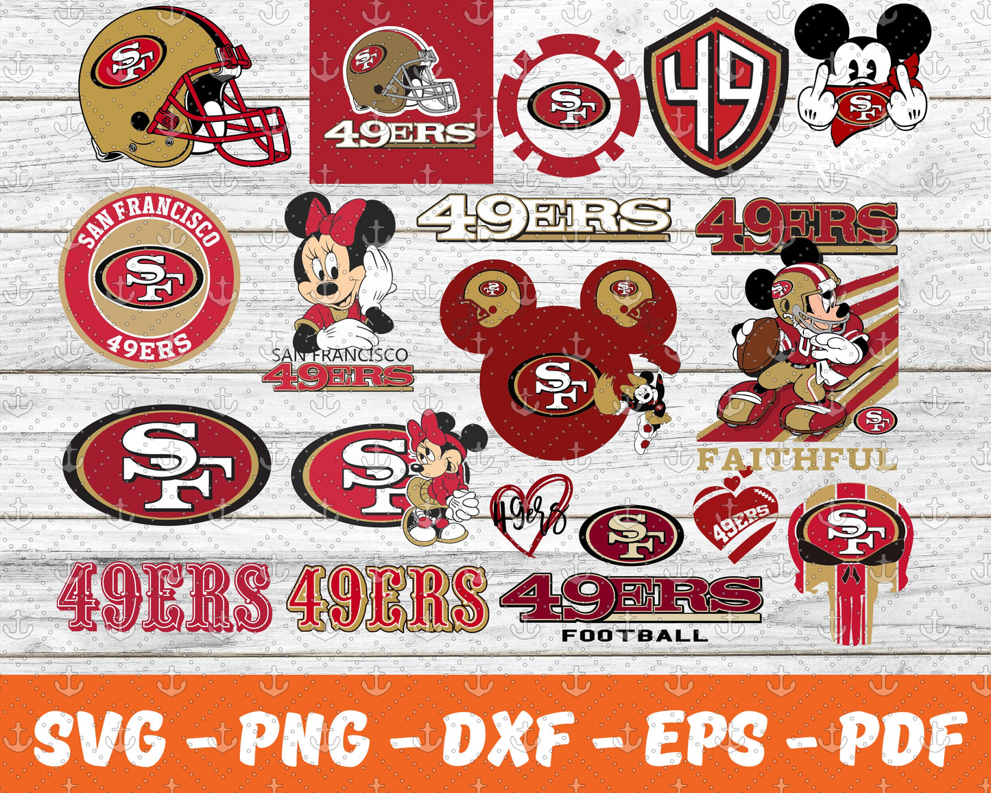 San Francisco 49ers Svg,Sport Svg , Bundle N C C A Svg 05