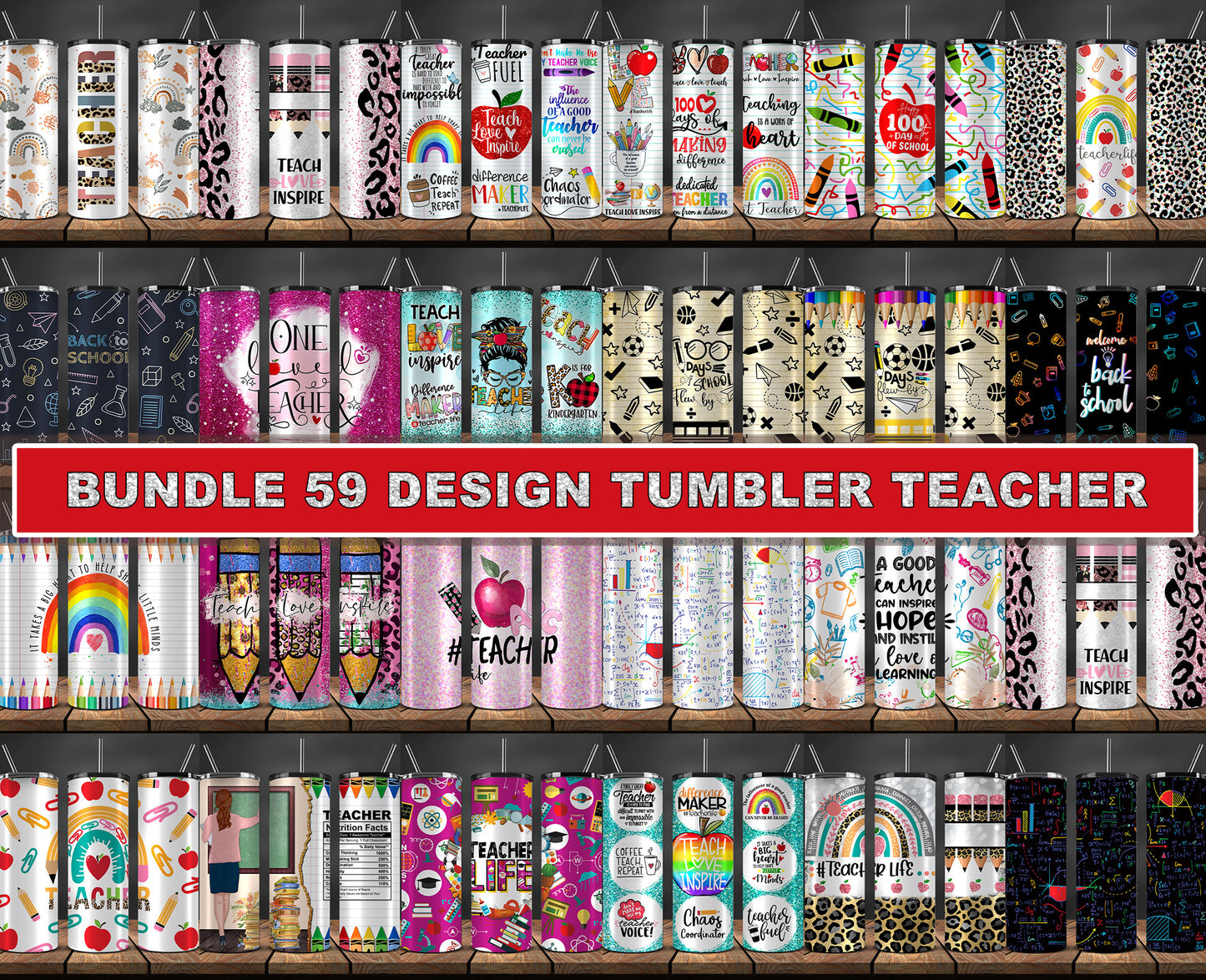 59+ Teacher 20 oz Skinny Tumbler Bundle, Teacher Tumbler PNG, Teacher Tumbler Design Sublimation,Teacher Tumbler ,Teacher Tumbler Wrap 60