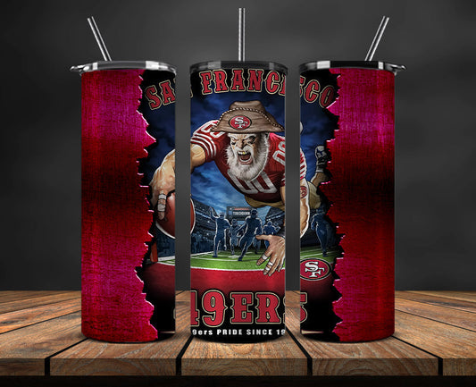 San Francisco 49ers Tumbler, 49ers Logo Tumbler ,NFL Season 2025, Design 60