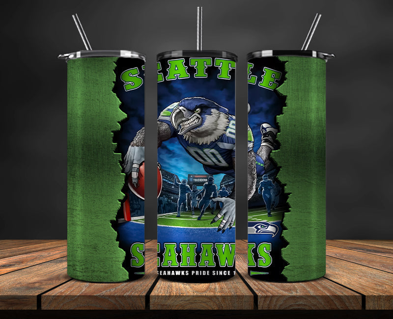 Seattle Seahawks Tumbler, Seahawks Logo Tumbler ,NFL Season 2025, Design 61
