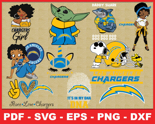 Los Angeles Chargers Svg , Football Team Svg 62