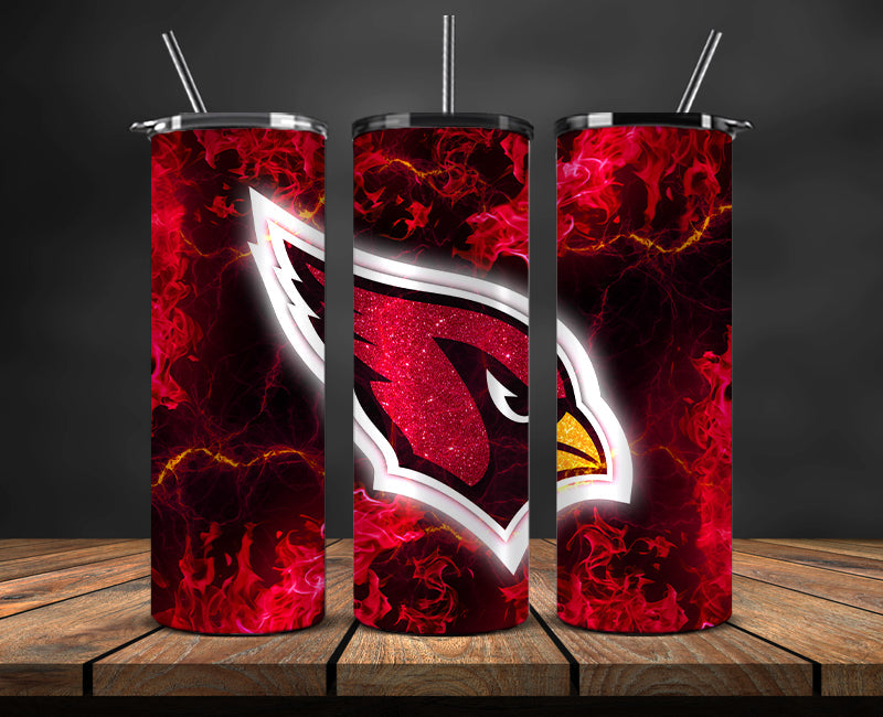 Arizona Cardinals Tumbler, Cardinals Logo Tumbler ,NFL Season 2025, Design 64