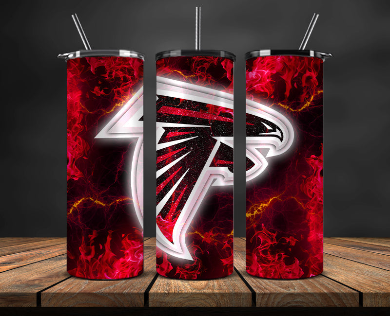 Atlanta Falcons Tumbler, Falcons Logo Tumbler ,NFL Season 2025, Design 65