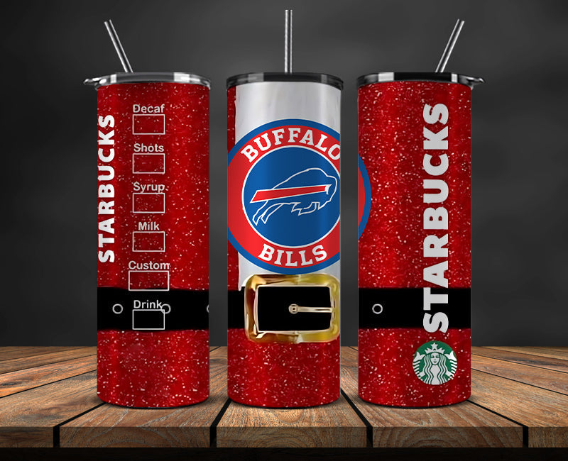 Buffalo Bills Christmas Tumbler Png,NFL Merry Christmas Png, NFL Christmas Tumbler Wrap 68