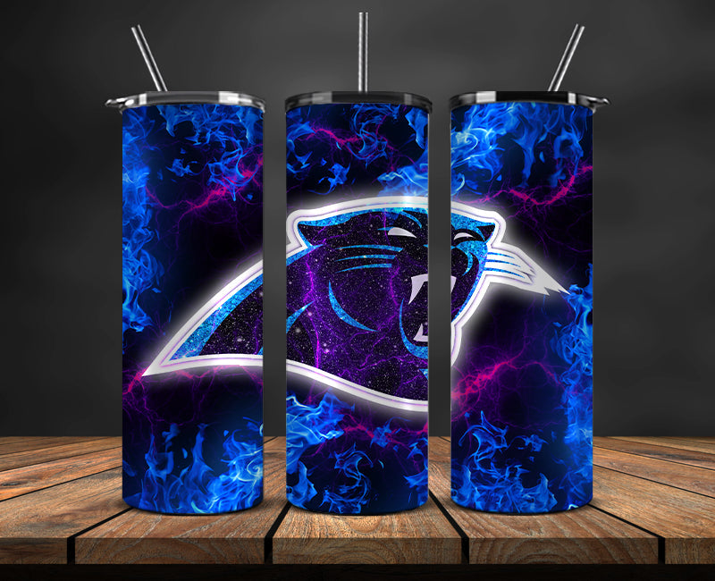 Carolina Panthers Tumbler, Panthers Logo Tumbler ,NFL Season 2025, Design 68