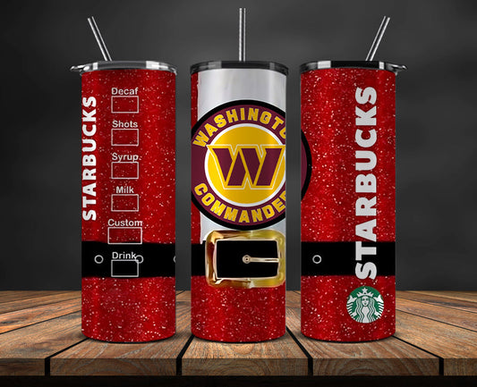 Washington Commanders Christmas Tumbler Png,NFL Merry Christmas Png, NFL Christmas Tumbler Wrap 69